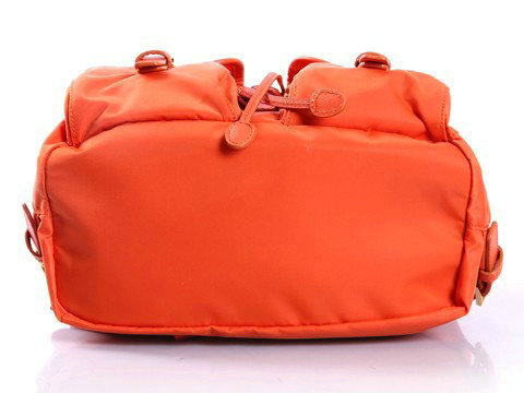 2014 Prada microfiber nylon drawstring backpack bag BZ0030 orange